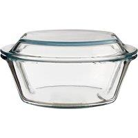 Premier Housewares Round Glass Casserole Dish with Lid