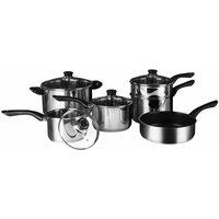 Essentials By Premier 6 Piece Stainless Steel Non-stick Cookware Set, Silver