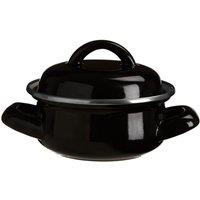 Premier Housewares Mini Casserole Dish - Black Enamel, Black
