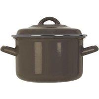 Premier Housewares Classic Casserole Dish - Grey Enamel, Grey