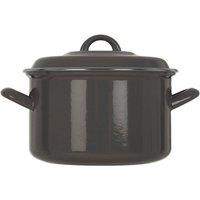 Premier Housewares Medium Casserole Dish - Grey Enamel, Grey