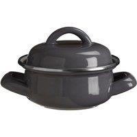 Premier Housewares Mini Casserole Dish - Grey Enamel, Grey