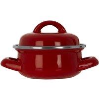 Premier Housewares Mini Casserole Dish - Red Enamel, Red