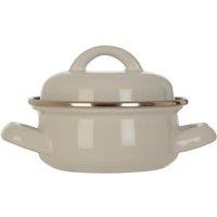 Premier Housewares Mini Casserole Dish - White Enamel, White