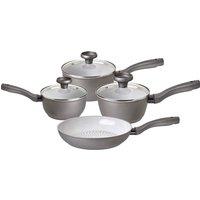 Prestige Earthpot Recycled Non-Stick 4-Piece Saucepan and Frying Pan Set, Grey