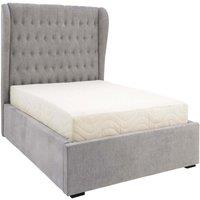 GFW Dakota Double Ottoman Platinum Bed, Grey