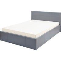 End Lift Small Double Ottoman Bed Grey