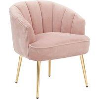 Pettine Velvet Chair Blush Pink, Pink