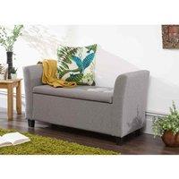 Verona Window Seat Grey Fabric, Grey