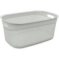 JVL 33 Litre Droplette Laundry Basket - Ice Grey