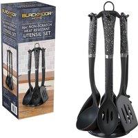 Blackmoor Home 6-piece Utensil Set - Black, Black