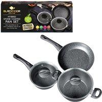 Blackmoor 3-Piece Pan Set - Black, Black