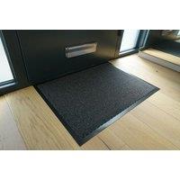 Serdim Rugs Non Slip Heavy Duty PVC Barrier Rubber Edged Door Mat Anthracite 90x120, Grey