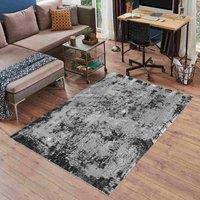 Serdim Rugs Modern Abstract Acrylic Contemporary Area Rug Black 120x170, Black