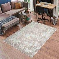Serdim Rugs Modern Abstract Acrylic Contemporary Area Rug Gold 80x150, Gold