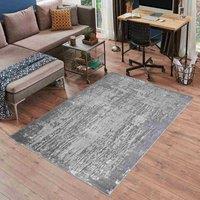 Serdim Rugs Modern Abstract Abrasion Contemporary Area Rug Grey 200x290, Grey