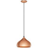 Eglo Rounded Copper Pendant, Brown