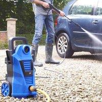 Neo Direct Electric High Pressure Washer With Car Brush - Blue, Blue