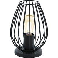 Eglo Rounded Black Table Lamp, Black