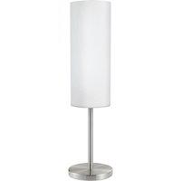 Eglo Troy White Painted Glass Table Lamp, White