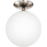 Eglo Rondo Globe Flush Ceiling Light, White