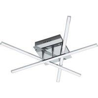 Eglo Lasana Criss-Cross Chrome Ceiling Light, Silver