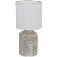 Eglo Bellariva Grey Ceramic Table Lamp, White