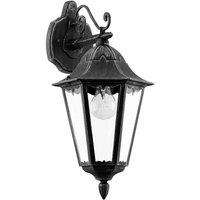 Eglo Navedo Traditional Lantern Exterior Wall Light - Black, Black