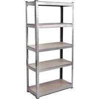 Home Vida 5 Tier Shelf Large Galvanised