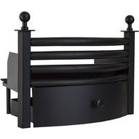 Fire Vida Laxton Solid Fuel Set Front Grate, Black