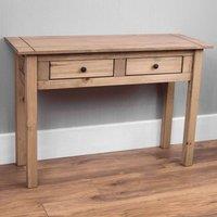 Vida Designs Panama 2 Drawer Console Table, Brown