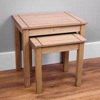 Vida Designs Panama Nest Of 2 Tables, Brown