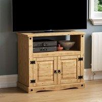 Vida Designs Corona Straight TV Unit, Brown