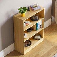 Cambridge 3 Tier Low Bookcase Oak Effect, Brown