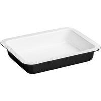 Premier Housewares Black Carbon Steel Roasting Dish with White Ceramic Coating - Black, Black