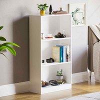 Cambridge 3 Tier Medium Bookcase White, White