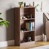 Cambridge 3 Tier Medium Bookcase Walnut, Brown