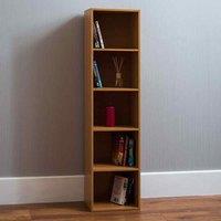 Oxford 5 Tier Cube Bookcase Oak Effect, Brown