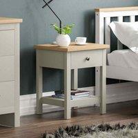 Arlington 1 Drawer Side Table Grey, Grey