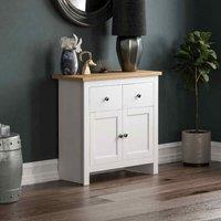 Vida Designs Arlington 2 Drawer 2 Door Sideboard White, White