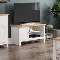 Arlington 1 Door TV Unit White, White