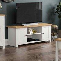 Arlington 2 Door TV Unit White, White