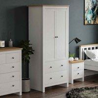 Lassic Arlington 2 Door 2 Drawer Wardrobe White, White
