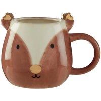 Premier Housewares Reindeer Mug, Porcelain - Brown, Brown