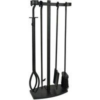 Ivyline Iron Fire Set, Black