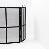 Ivyline Iron Fire Screen Surround, Black
