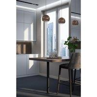 Matt Black 60mm x 870mm Support Leg, Black