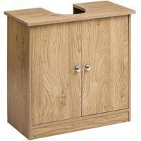 Premier Housewares Under Sink Cabinet - Oak Veneer, Brown