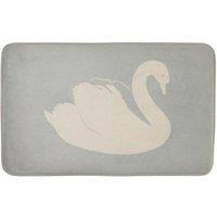 Premier Housewares Soak Swan Bath Mat - Light Blue, Blue