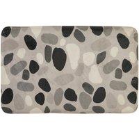 Premier Housewares Soak Bath Mat - Grey Pebble Design, Grey